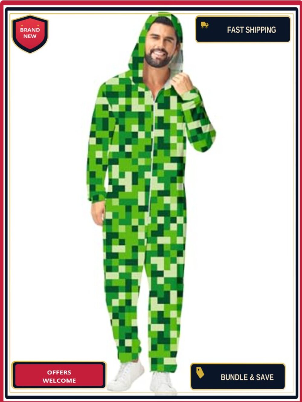 Unisex Adult Halloween Onesie Pajamas Animal One Piece Jumpsuit